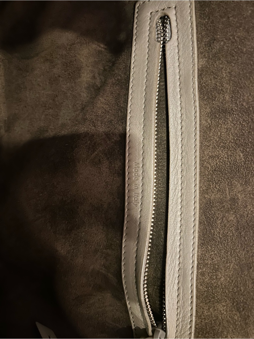 Celine Taupe Leather Luggage Phantom with Braided Zip Pull - Picture 4 of 4